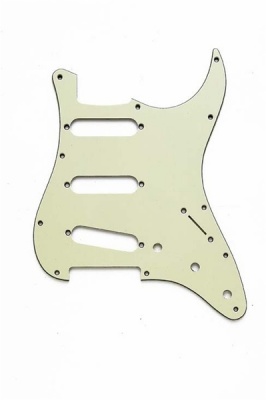 Photo of Allparts Electric Guitar 11-Hole 3-Ply Pickguard for Fender '62 Stratocaster Style Guitars