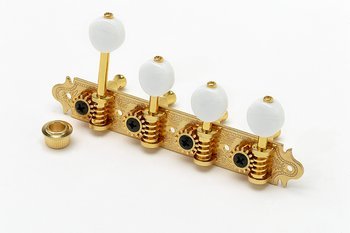 Photo of Gotoh Mandolin F Style Reverse Tuning Machine Heads Set with Round Buttons