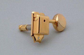 Photo of Gotoh SD91MG Electric Guitar Locking Vintage Style 6"-Line Machine Heads Set with Metal Round Button
