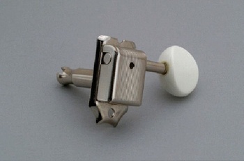 Photo of Gotoh Electric Guitar Vintage Style 6"-Line Machine Heads Set with Plastic Oval Buttons