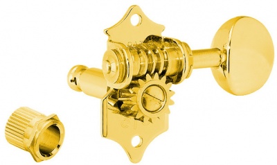 Photo of Gotoh SE700 SE Series Guitar 3 A-Side Open Gear Machine Heads Set with Metal Oval Button