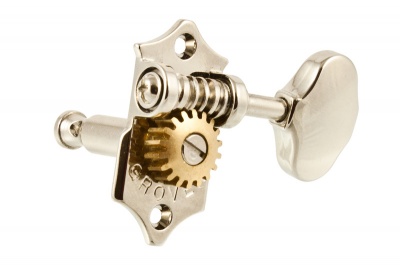 Photo of Grover Sta-Tite Guitar 3 A-Side Vintage Style Machine Heads with Butterbean Buttons