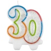 Amscan - Milestone Number Candle - 30 Photo