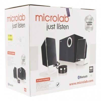 Photo of Microlab M 200 Platinum BT 2.1 pieces Desktop Speakers - Black