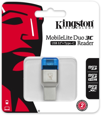 Photo of Kingston Technology - MobileLite Duo 3C microSD card reader