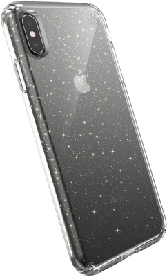Photo of Speck Presidio Clear Series Case for Apple iPhone XS Max - Clear and Gold Glitter