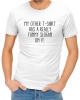 Funny Slogan Menâ€™s White T-Shirt Photo