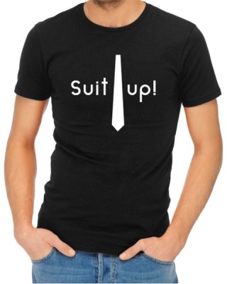 Photo of Suit Up Men’s Black T-Shirt