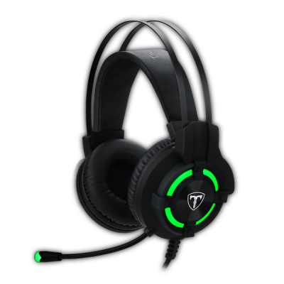 Photo of T Dagger T-Dagger Andes Green Lighting Gaming Headset - Black/Green