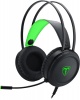 T Dagger T-Dagger Ural Heavy Bass Gaming Stereo Headset with backlighting - Black/Green Photo