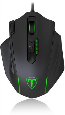 Photo of T Dagger T-Dagger Major 8000 DPI Gaming Mouse with RGB backlighting - Black/Green