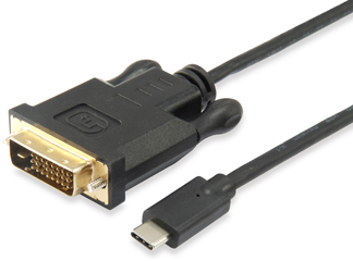 Photo of Equip USB Type-C to DVI-D Dual Link Male to Male Cable - Black