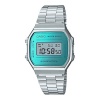 Casio Retro Series Digital Wrist Watch - Silver and Blue Photo