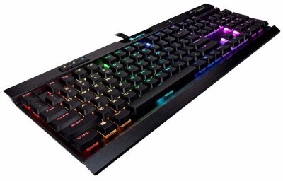 Photo of Corsair - K70 RGB MK.2 Low Profile Linear & Quiet - Cherry MX Red Low Profile RGB LED Backlit Mechanical Gaming