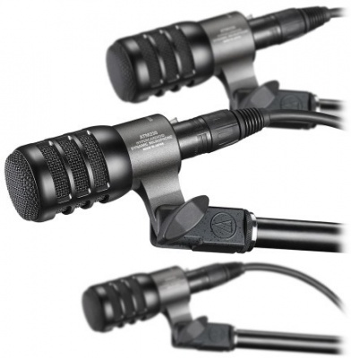 Photo of Audio Technica ATM230PK Hypercardioid Dynamic Drum Microphone Pack - Black