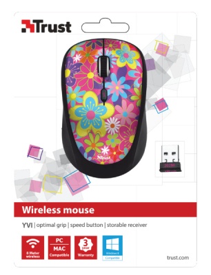 Photo of Trust - Yvi Wireless Mouse - Flower Power