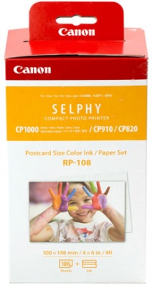 Photo of Canon RP-108 Ink/Paper Set Postcard Size - 108 Prints