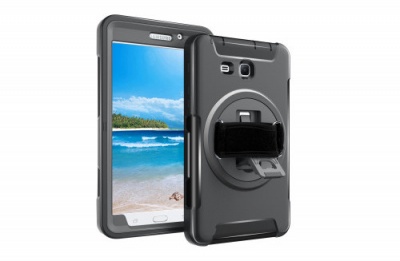 Photo of Tuff Luv Tuff-Luv Armour Jack Rugged Rotating Case Cover and Stand for Samsung Galaxy Tab T285 7.0" - Black