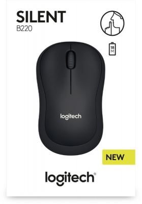 Photo of Logitech - B220 Silent Wireless Mouse - Black