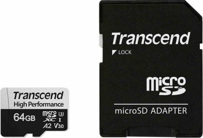 Photo of Transcend - 330S 128GB MicroSDXC Class 2 UHS-I Memory Card with SD Adapter