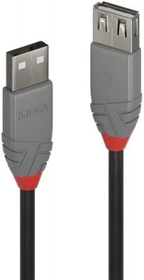 Photo of Lindy 1m Passive USB2.0 Extension Cable - Anthracite