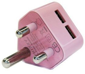 Photo of Ellies - Dual USB 3 Pin 2.1 amp Wall Charger Pink