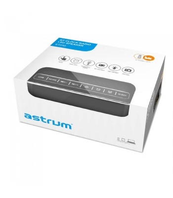 Photo of Astrum - A12525-B ST250 Clock Radio Bluetooth Speaker FM LED