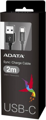 Photo of ADATA - USB-C to USB-A 2.0 Cable 2m - Black
