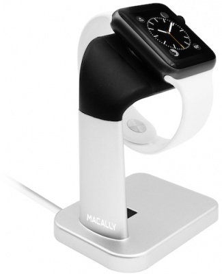Photo of Macally Apple Watch Stand - Black and Silver