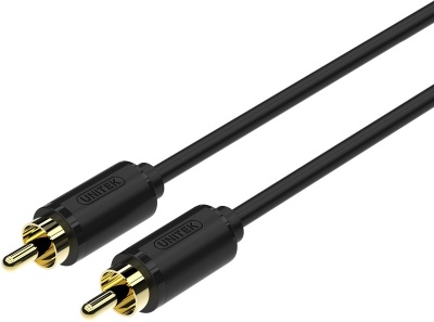 Photo of Unitek 1.5m Male Gold Plated RCA Audio Cable - Black