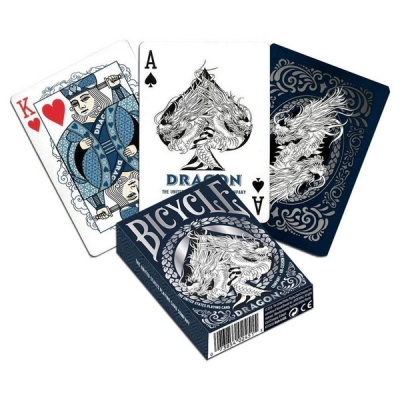 Photo of Bicycle - Playing Cards: Dragon Back Deck - Blue