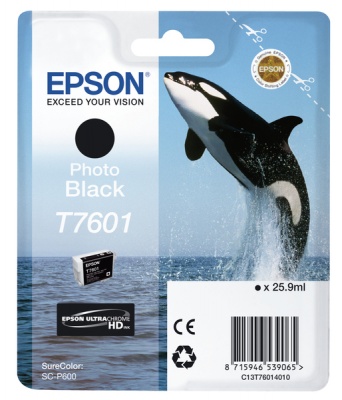 Photo of Epson - T7601 Photo Ink Cartridge - Black