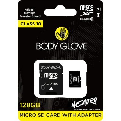 Photo of Body Glove Micro SD Card with Adapter – 128GB Class 10