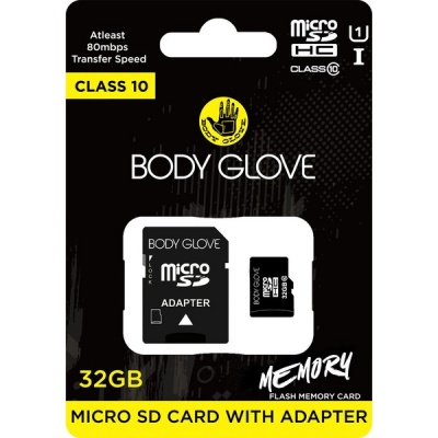 Photo of Body Glove Micro SD Card with Adapter – 32GB Class 10