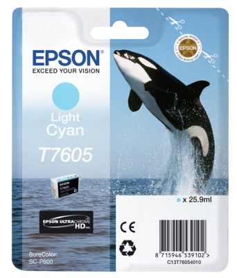 Photo of Epson - T7605 Light Cyan Ink Cartridge