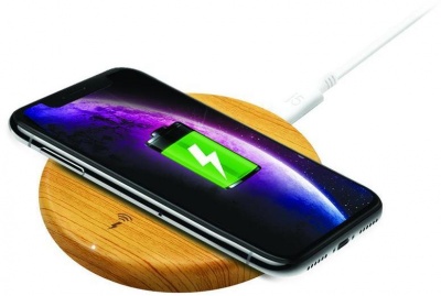 Photo of j5 create J5create - JUPW1101W 1-Coil 10W Wireless Fast Charging Stand with Wood Finish