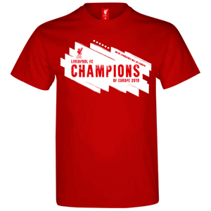 Photo of Liverpool Champions League Winners 18/19 Men’s Red T-Shirt