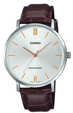Photo of Casio Enticer Analogue Mens Wrist Watch - Silver and Brown