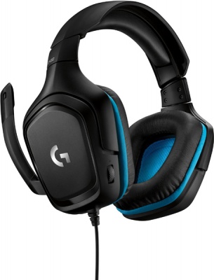 Photo of Logitech - G432 7.1 Gaming Headset - Black/Blue