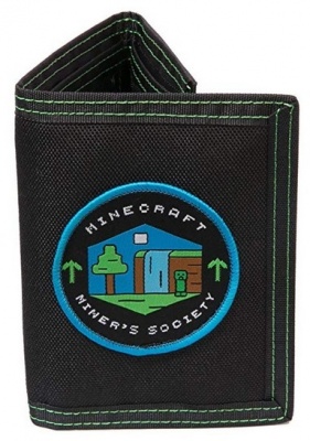 Photo of Minecraft - Miners Society - Tri-Fold Wallet - Black/Green