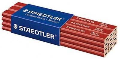 Photo of Staedtler - Medium Degree Carpenter Pencil Boxed 12 Red Black
