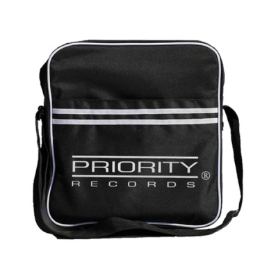 Photo of Priority - Logo Striped Messenger Record Bag
