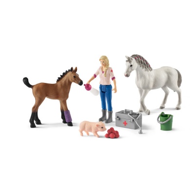 Photo of Schleich - Vet Visiting Mare and Foal