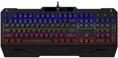 Photo of T Dagger T-Dagger Battleship Rainbow Mechanical Gaming Keyboard - Black