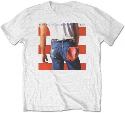 Photo of Bruce Springsteen - Back In the USA Men's T-Shirt - White
