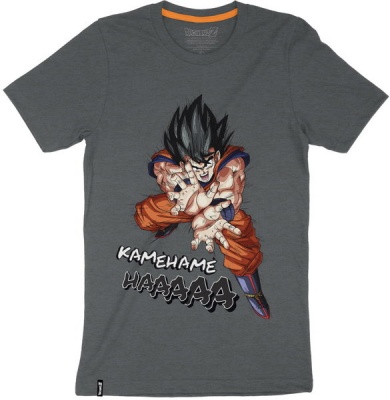Photo of Dragon Ball Z - Kamehameha - Mens Tee - Charcoal T-Shirt