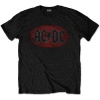 AC/DC - Oval Logo Vintage Men's T-Shirt - Black Photo