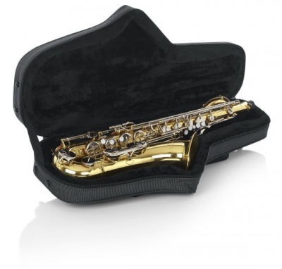 Photo of Gator GL-TENOR-SAX-A GL Band Series Rigid EPS Polyfoam Lightweight Tenor Saxophone Case