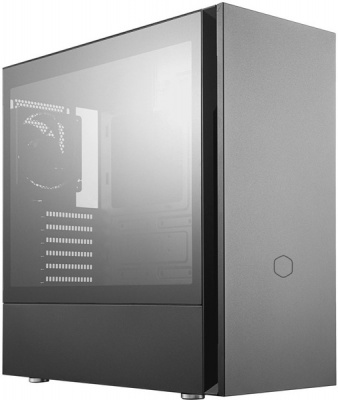 Photo of Cooler Master Silencio S600 Mid-Tower Tempered Glass Side Panel PC Chassis with 2x120mm Silencio Fans - Black