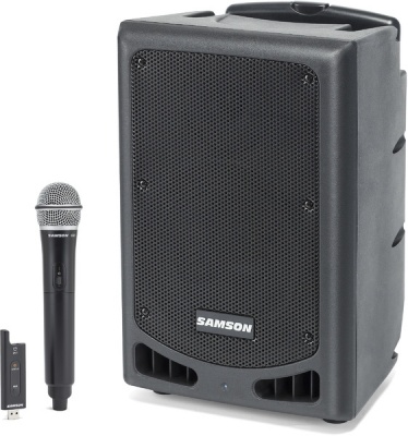Photo of Samson Expedition XP208w 200 watt 8" 2-Way Portable PA System with Handheld Wireless Microphone and Bluetooth